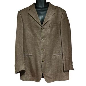 Vito Rufolo Brown Suit Jacket Sports Coat Blazer Men’s 46R